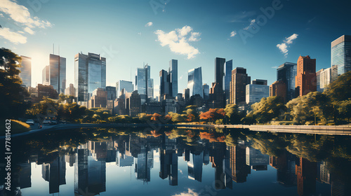 city skyscrapers