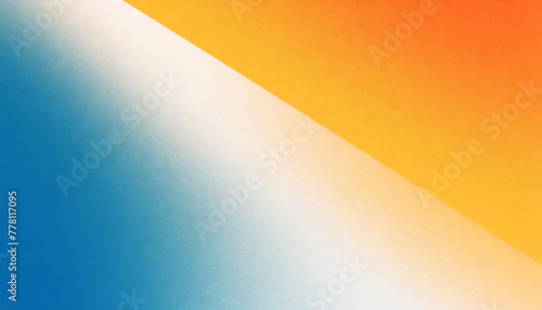 Abstract color gradient background grainy orange blue yellow white noise texture backdrop banner poster header cover design