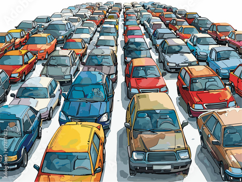 animated traffic jam gridlock