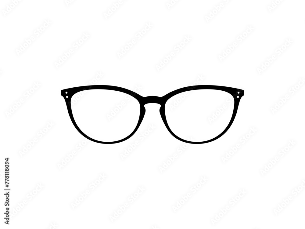 Eye Glasses Silhouette, Pictogram, Front View, Flat Style, can use for Logo Gram, Apps, Art Illustration, Template for Avatar Profile Image, Website, or Graphic Design Element. Vector Illustration Eye Glasses Silhouette, Pictogram, Front View, Flat Style, can use for Logo Gram, Apps, Art Illustration, Template for Avatar Profile Image, Website, or Graphic Design Element. Vector Illustration