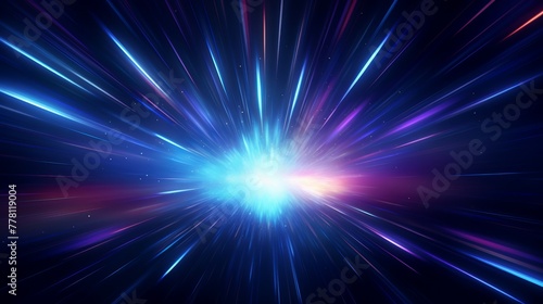 Abstract hyper space concept with dynamic energy