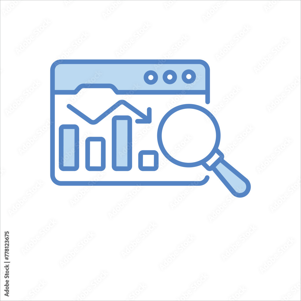 Market Research Icon editable stock vector icon Market Research Icon editable stock vector icon