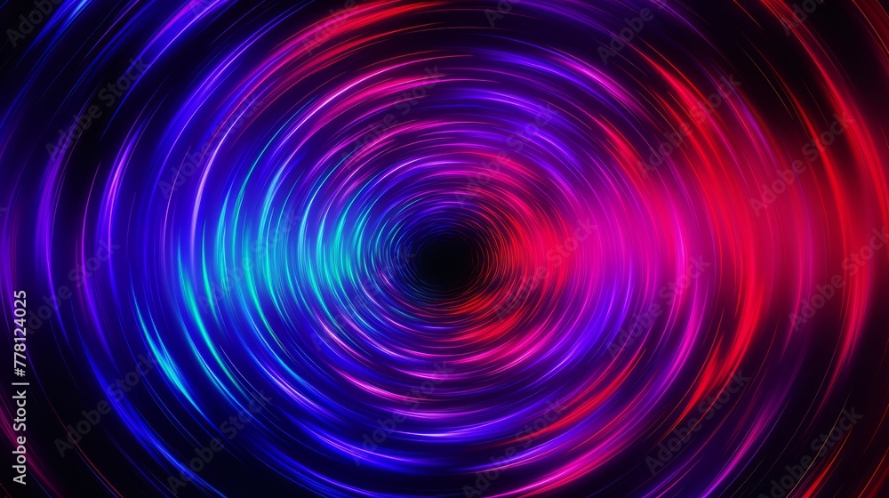 Hypnotic hyper space vortex with neon streaks Hypnotic hyper space vortex with neon streaks