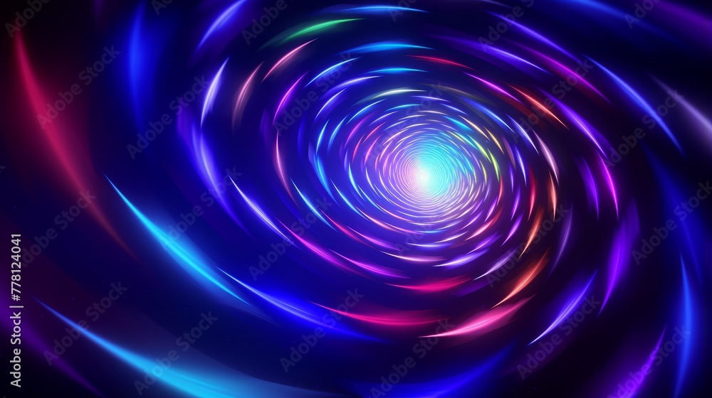 Hypnotic hyper zoom design with celestial elements Hypnotic hyper zoom design with celestial elements