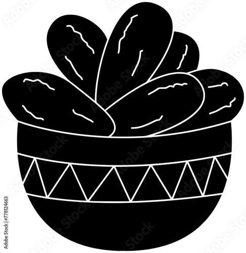 tropical illustration medjool silhouette fruit logo green icon date outline food palm tree sweet leaf brown dry harvest heap shape branch jerked preserved for vector graphic background