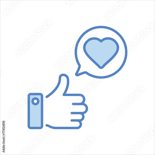 Likes Icon editable stock vector icon