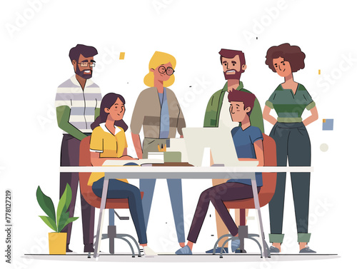 animated co-editing document in real time