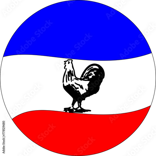 Naga people front symbol cock logo photo
