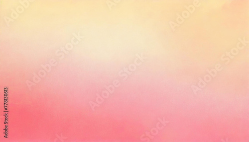 Light carmine pink pale yellow background grainy gradient texture abstract summer colors backdrop banner poster card wallpaper website header design photo