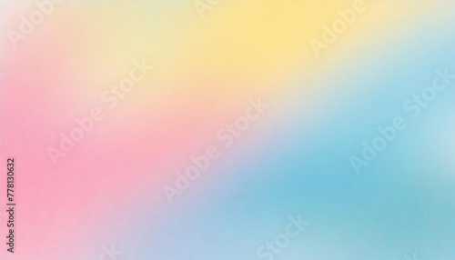 Light grainy background pink blue yellow retro summer noise texture pastel abstract gradient wide banner header backdrop