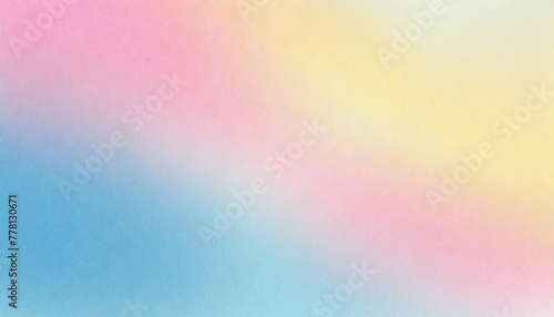 Light grainy background pink blue yellow retro summer noise texture pastel abstract gradient wide banner header backdrop