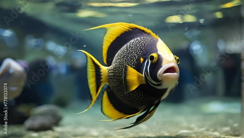 yellow tang fish photo