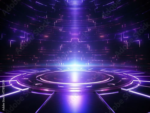 a purple and white light