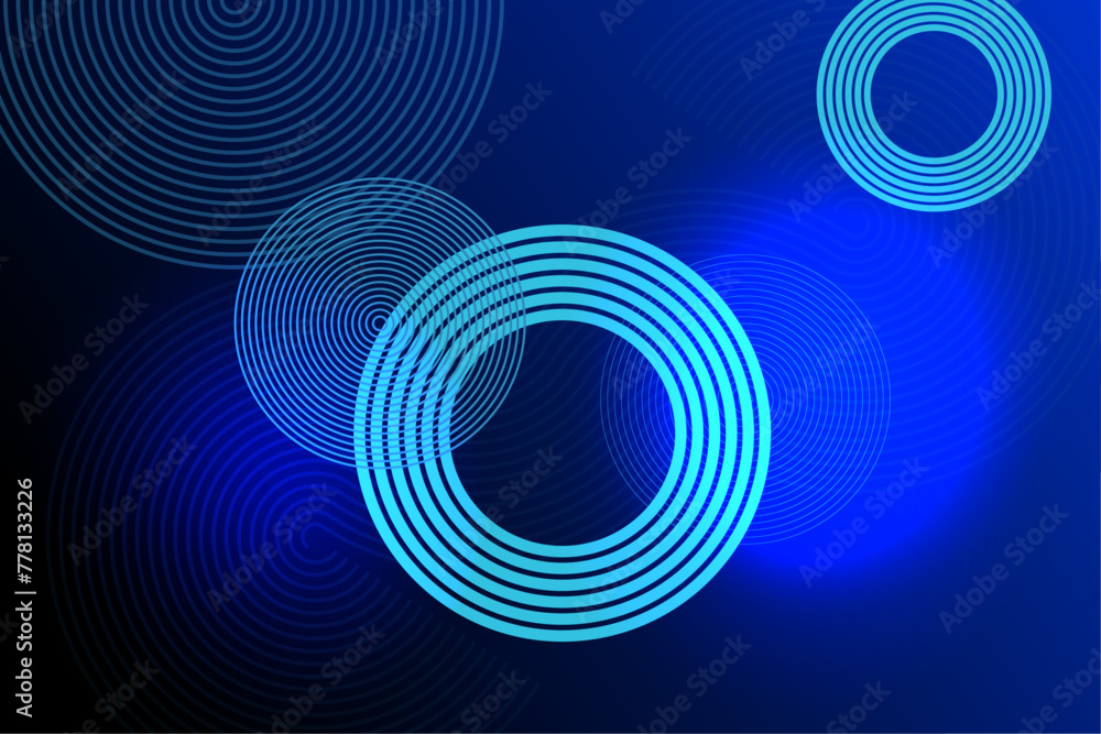 Modern blue and dark blue gradient minimal background with linear circle shape Modern blue and dark blue gradient minimal background with linear circle shape