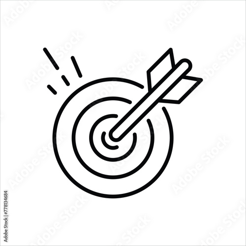 Goal Icon editable stock vector icon