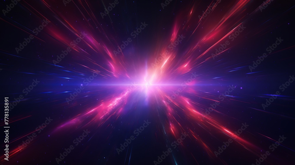 Naklejka premium Abstract hyper space backdrop with cosmic energy