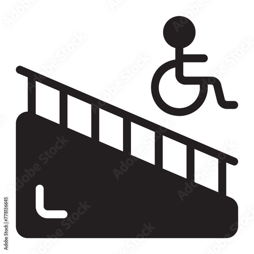 ramp glyph icon
