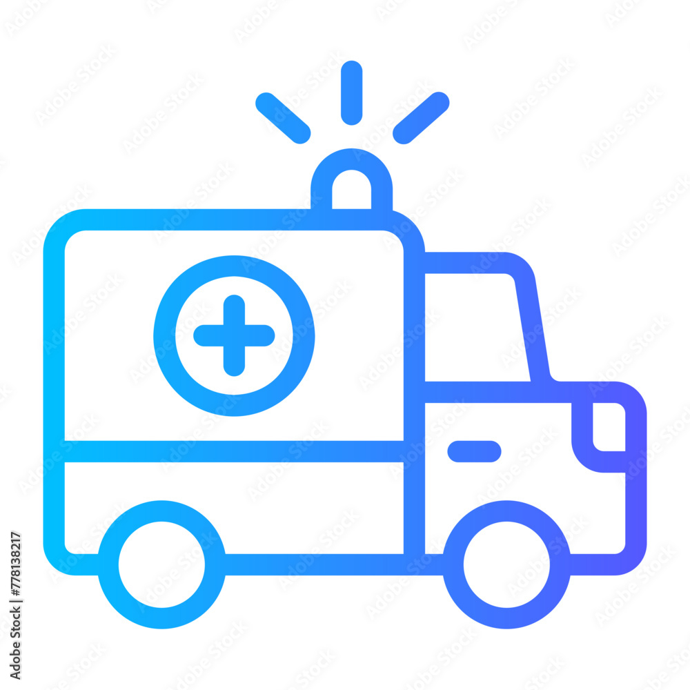 ambulance gradient icon ambulance gradient icon