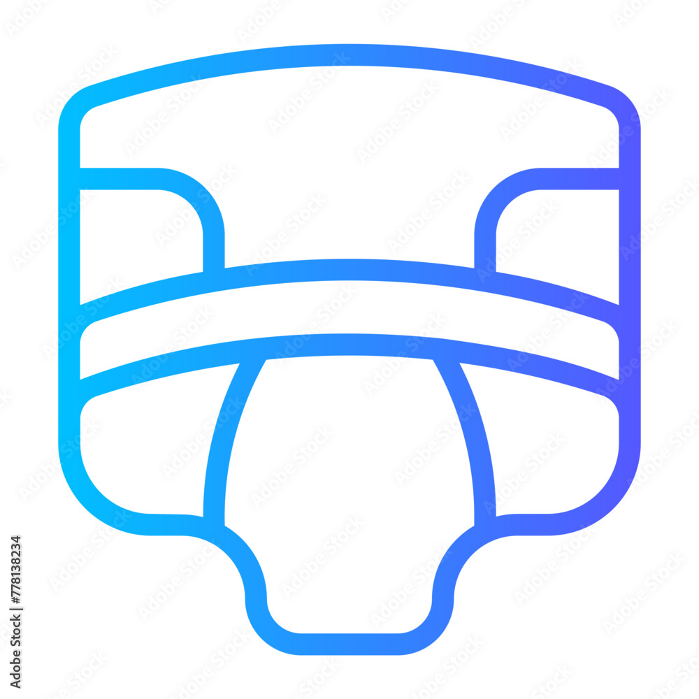 Obraz premium diaper gradient icon