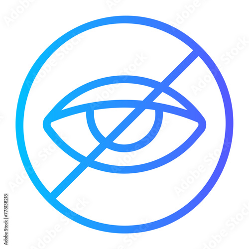 blind gradient icon