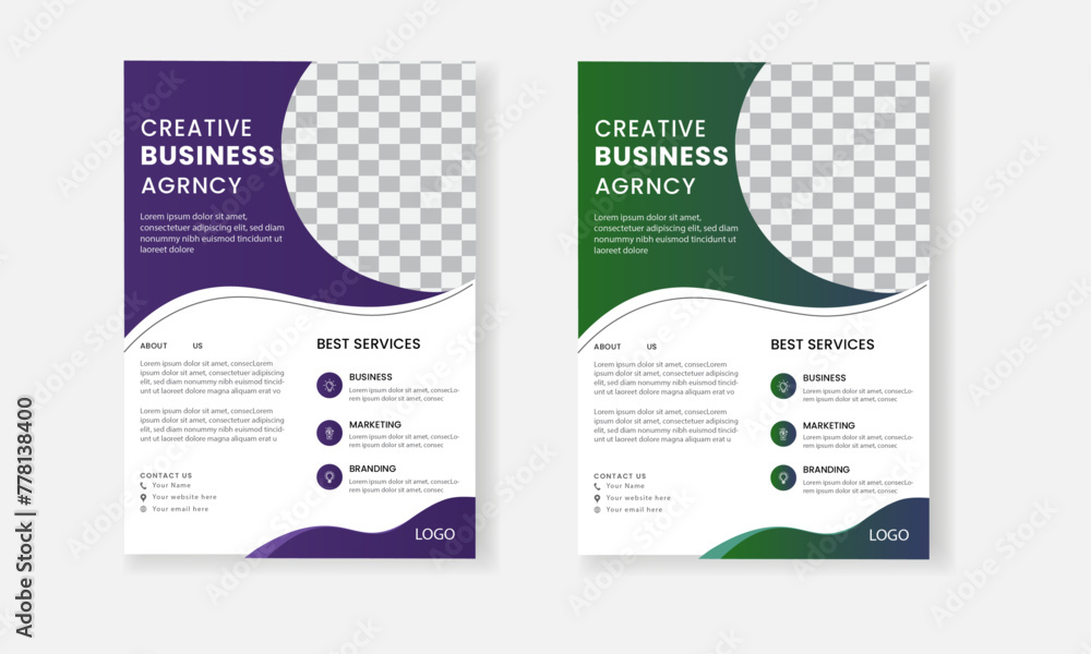 Modern Corporate Flyer Design. Modern Corporate Flyer Design.