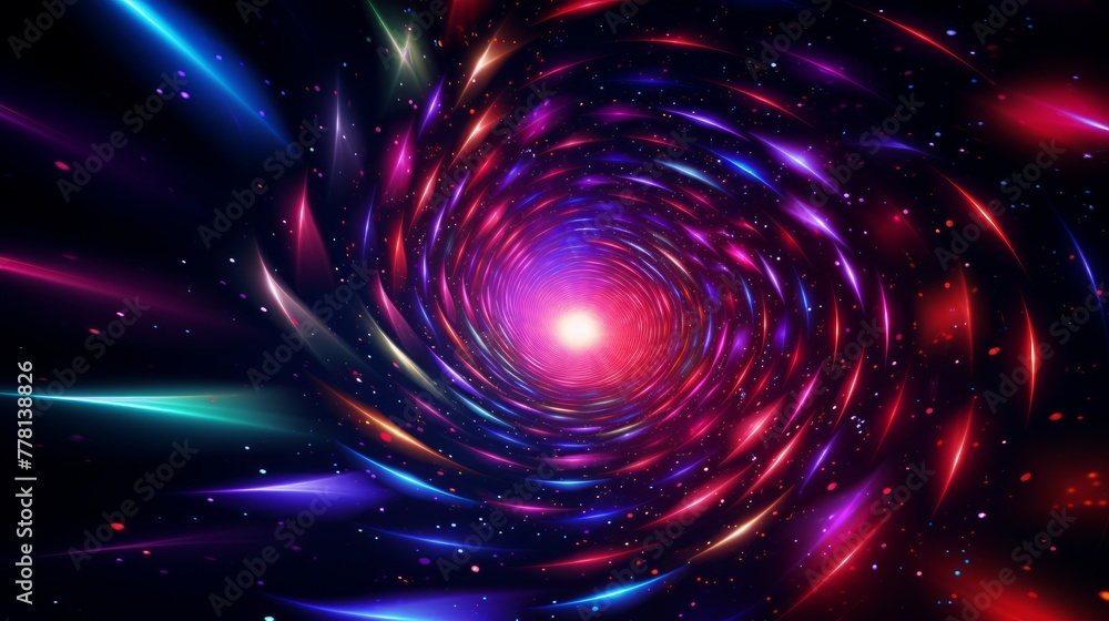 Hypnotic hyper space vortex with interdimensional portals Hypnotic hyper space vortex with interdimensional portals
