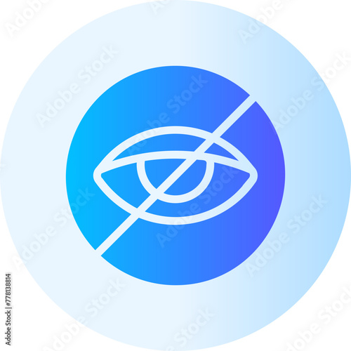 blind gradient icon