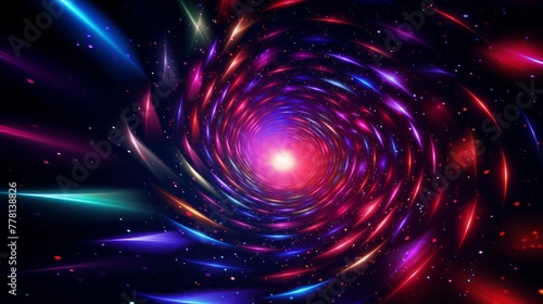 Hypnotic hyper space vortex with interdimensional portals