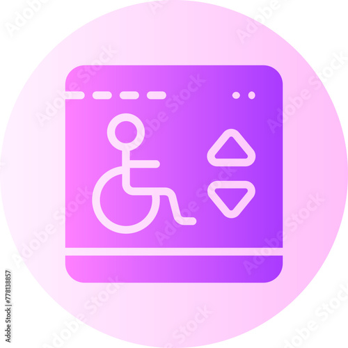 elevator gradient icon