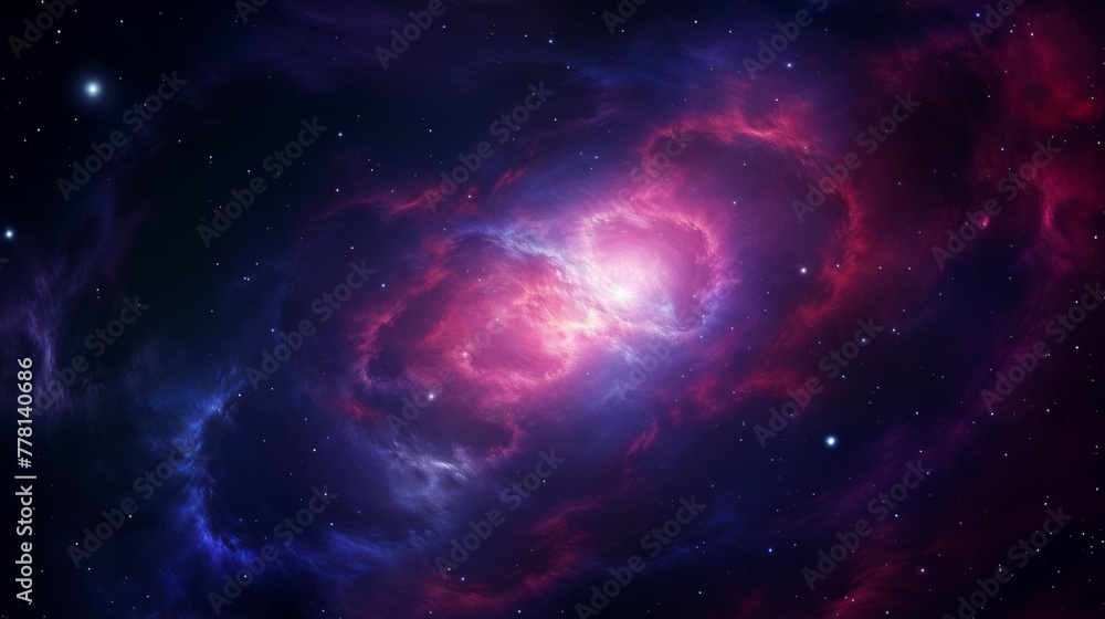 Surreal hyper space vortex with interstellar galaxies