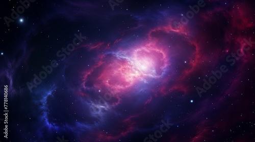 Surreal hyper space vortex with interstellar galaxies