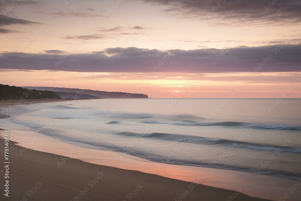Fototapeta premium sunset on the beach | sunset at the beach | sunset over the beach | beach at sunset | sunset on the sea