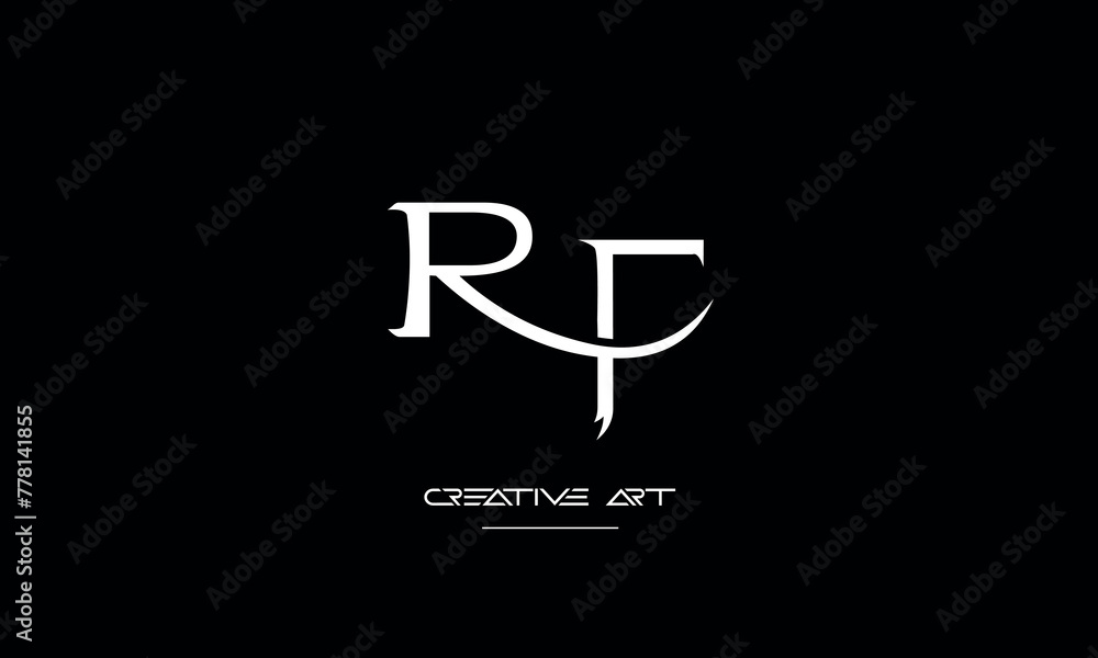 FR, RF, F, R abstract letters logo monogram FR, RF, F, R abstract letters logo monogram