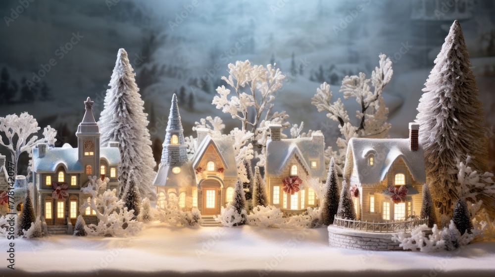 Enchanting holiday scene, perfect for adding a touch of christmas magic