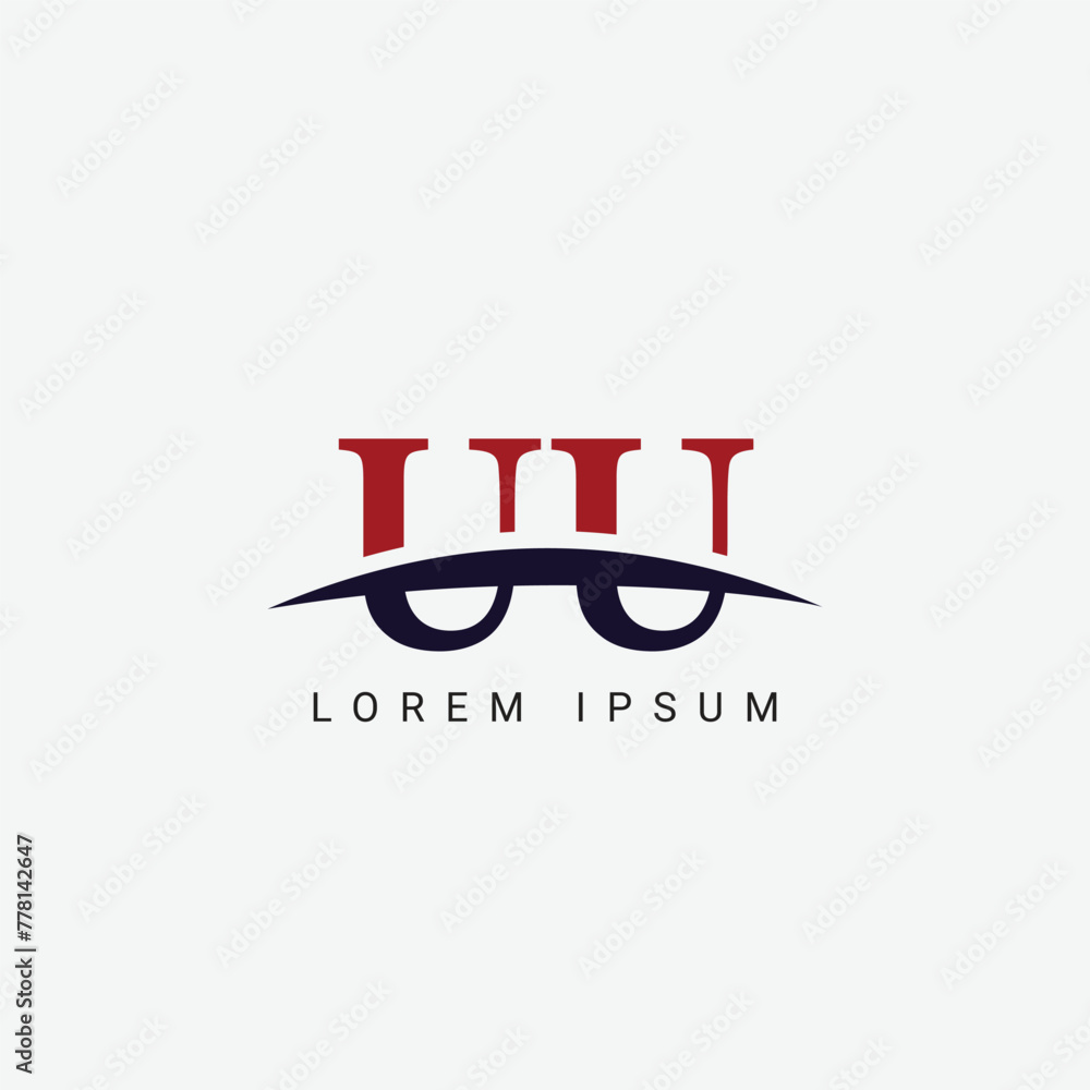 Alphabet UU U letter modern monogram style logo vector element Alphabet UU U letter modern monogram style logo vector element