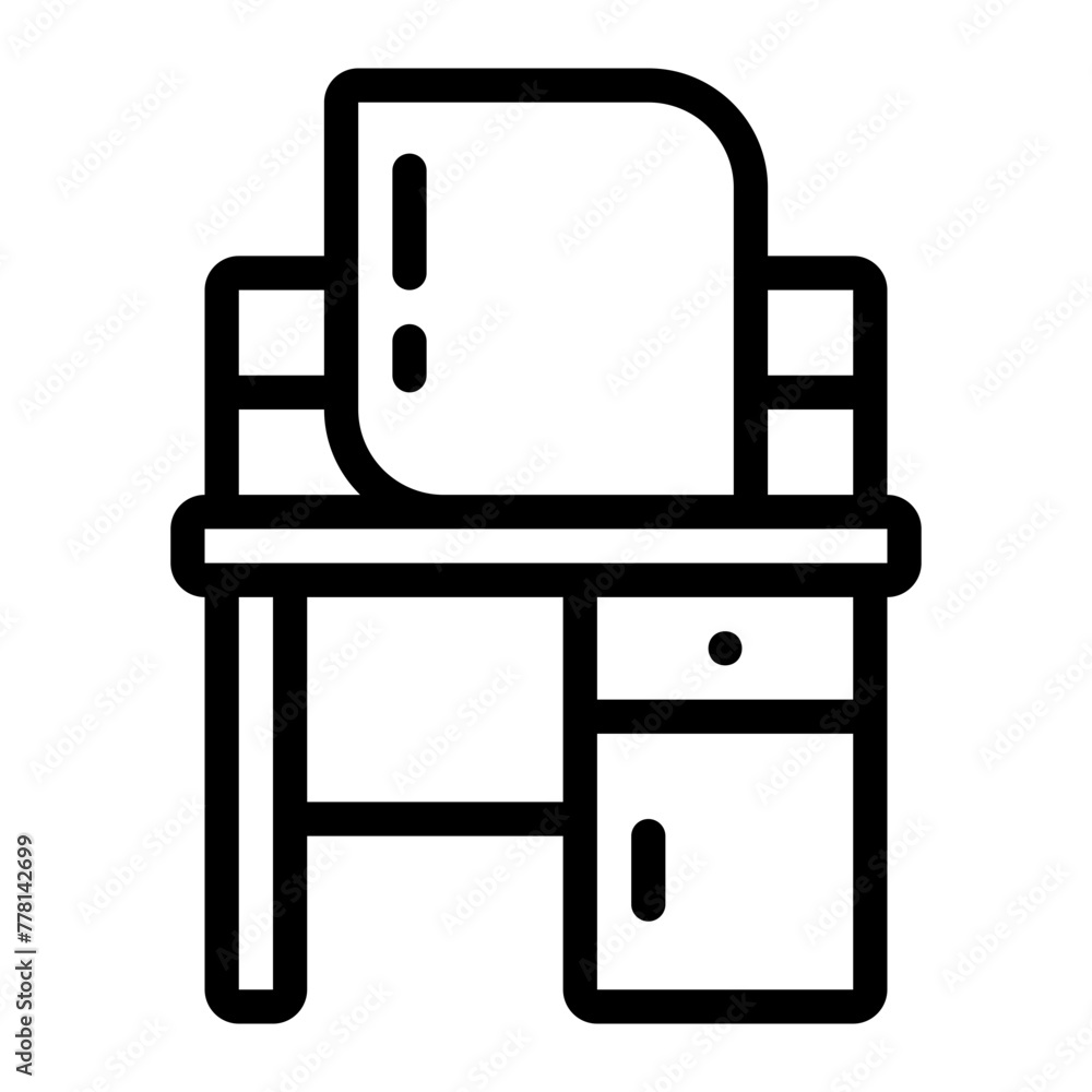 dresser line icon dresser line icon