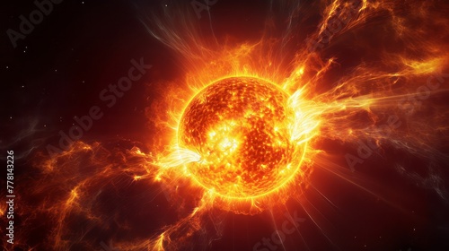 Solar flare, the sun's energetic outburst