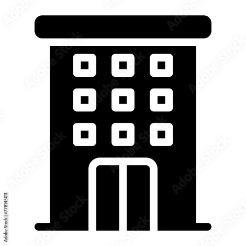 hotel glyph icon