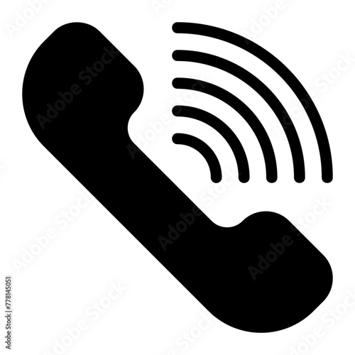 telephone glyph icon