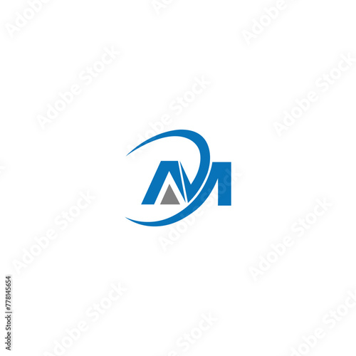 Free Download am logo design am vector logo am initial design - GFXLoad