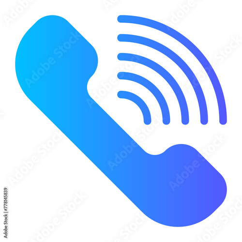 telephone gradient icon