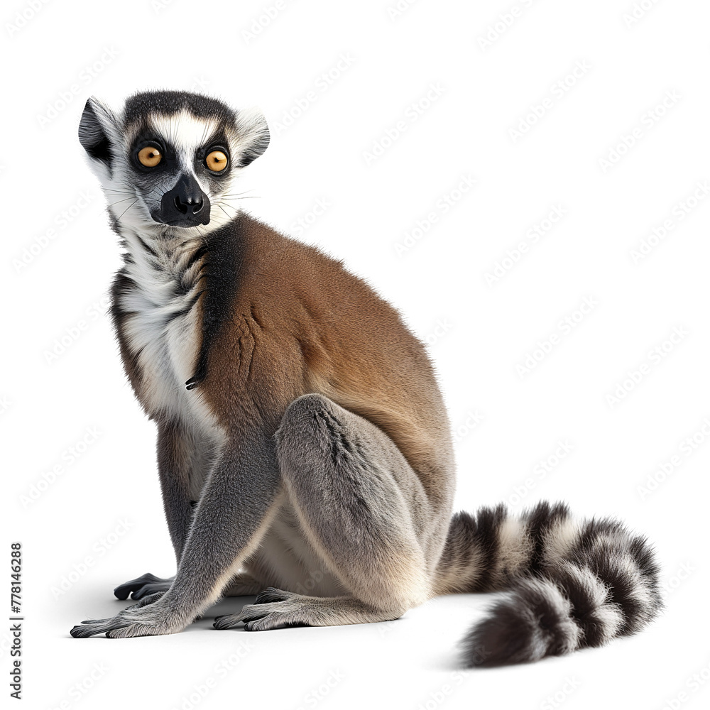 Fototapeta premium Ring-tailed lemur portrait