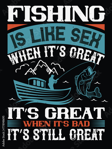 Milf Man I Love Fishing T-Shirt Gift Men's Funny Fishing t shirts design, Vector graphic, typographic poster or t-shirt