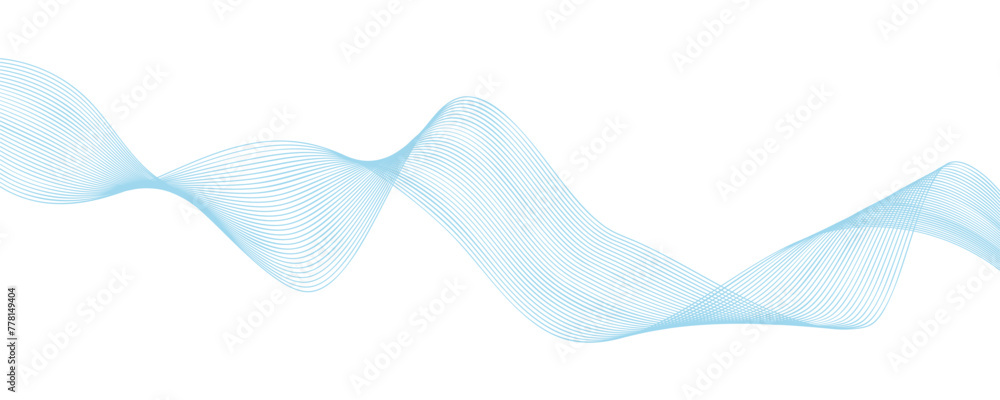 Abstract wave line for banner, template, wallpaper with white background.