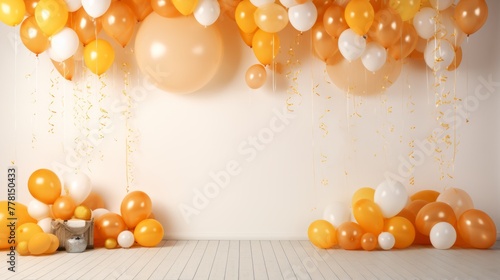 Playful and lively birthday backdrop for a joyful celebration