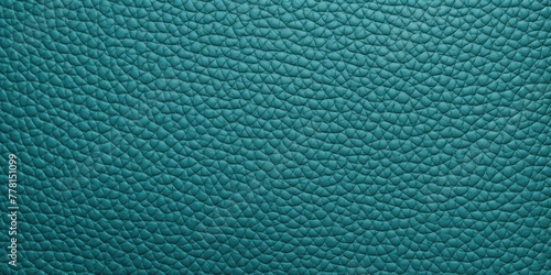 Turquoise leather pattern background with copy space for text or design showing the texture