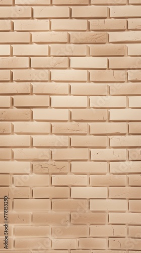 Beige majorelle shiny clean metro brick wall background pattern with copy space for design blank 