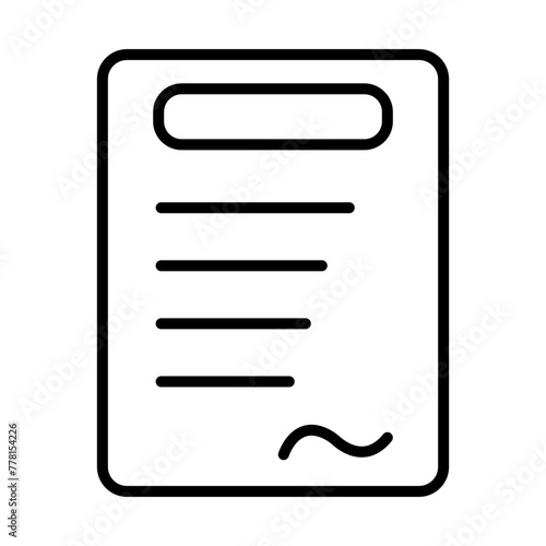 Agreement line icon