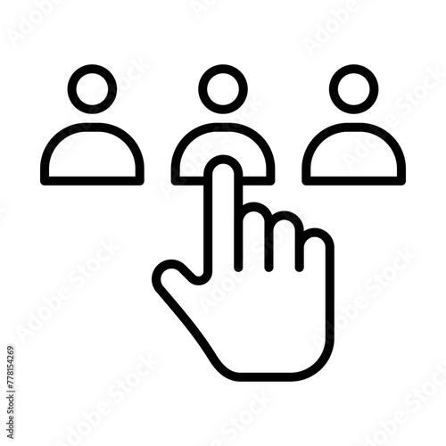 Candidates line icon