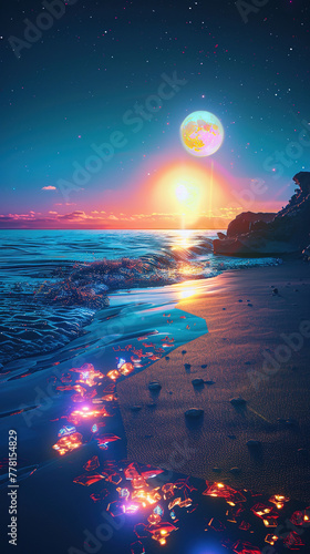 The Sea Under the Starry Sky